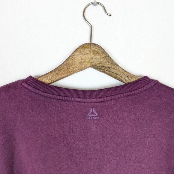 Reebok Purple Crewneck Pullover Sweatshirt Size L - Picture 5 of 8